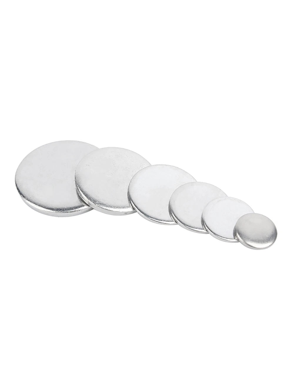 304 Stainless Steel Blank Round Disc — Metal Plate Ø18–80mm, 1–5mm Thick