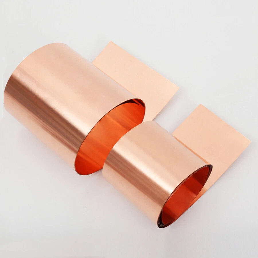 Copper Strip/Sheet Roll 99.9% Pure Copper Sheet Metal Foil Plate 0.05-1mm Thick