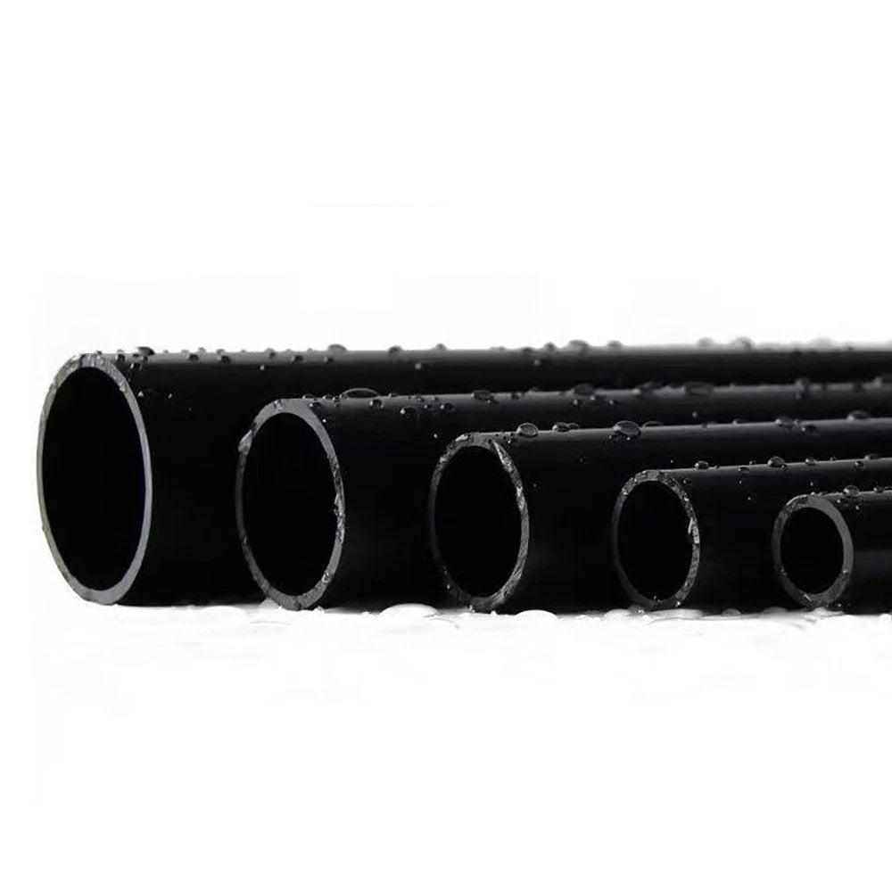 Black PVC Round Tube Pipe — Solvent Weld Hard Tubing | 20–50mm OD, 500mm Long