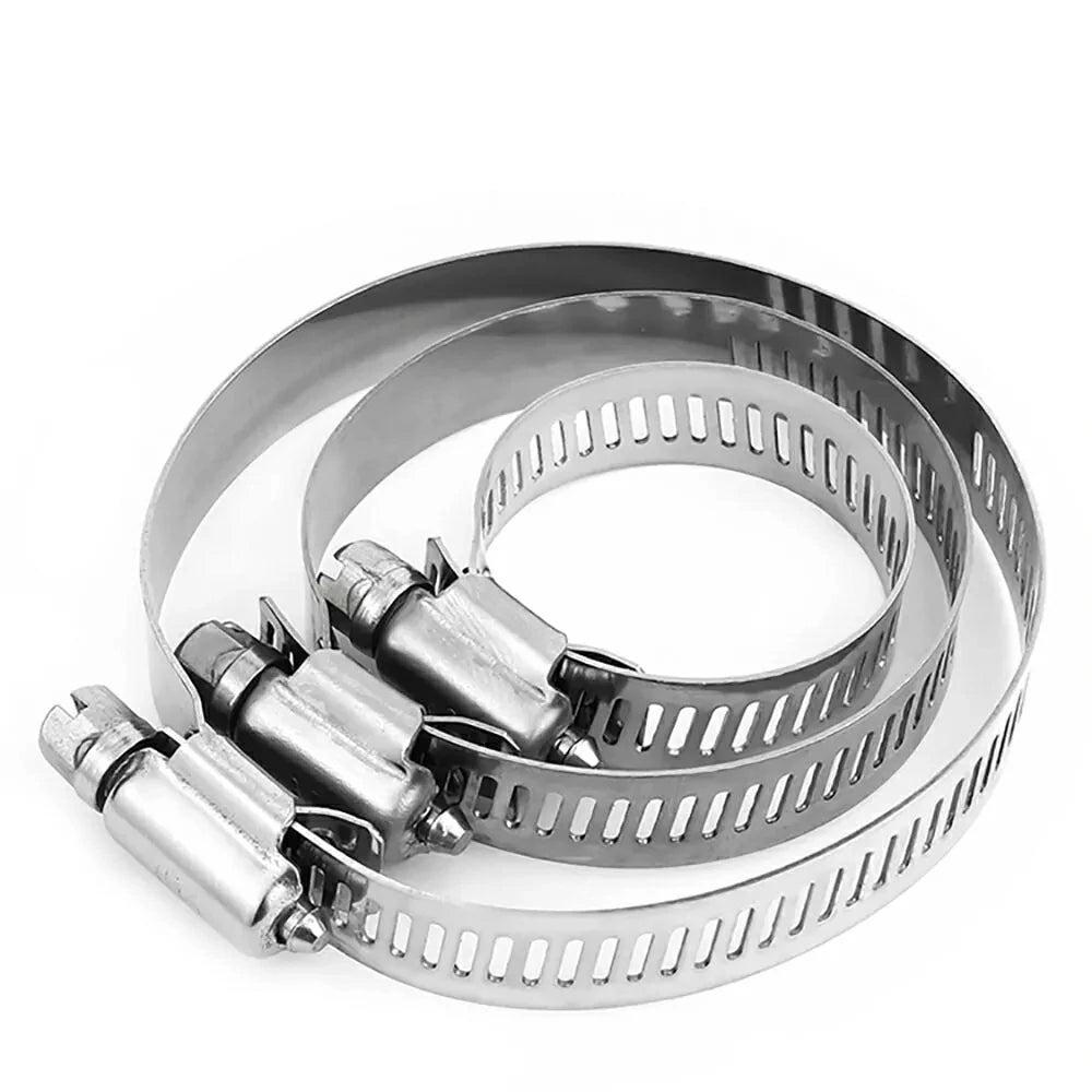 201 Stainless Steel Hose Clips Pipe Clamps Worm Drive Size 10mm - 550mm Optional - HomeDIYer