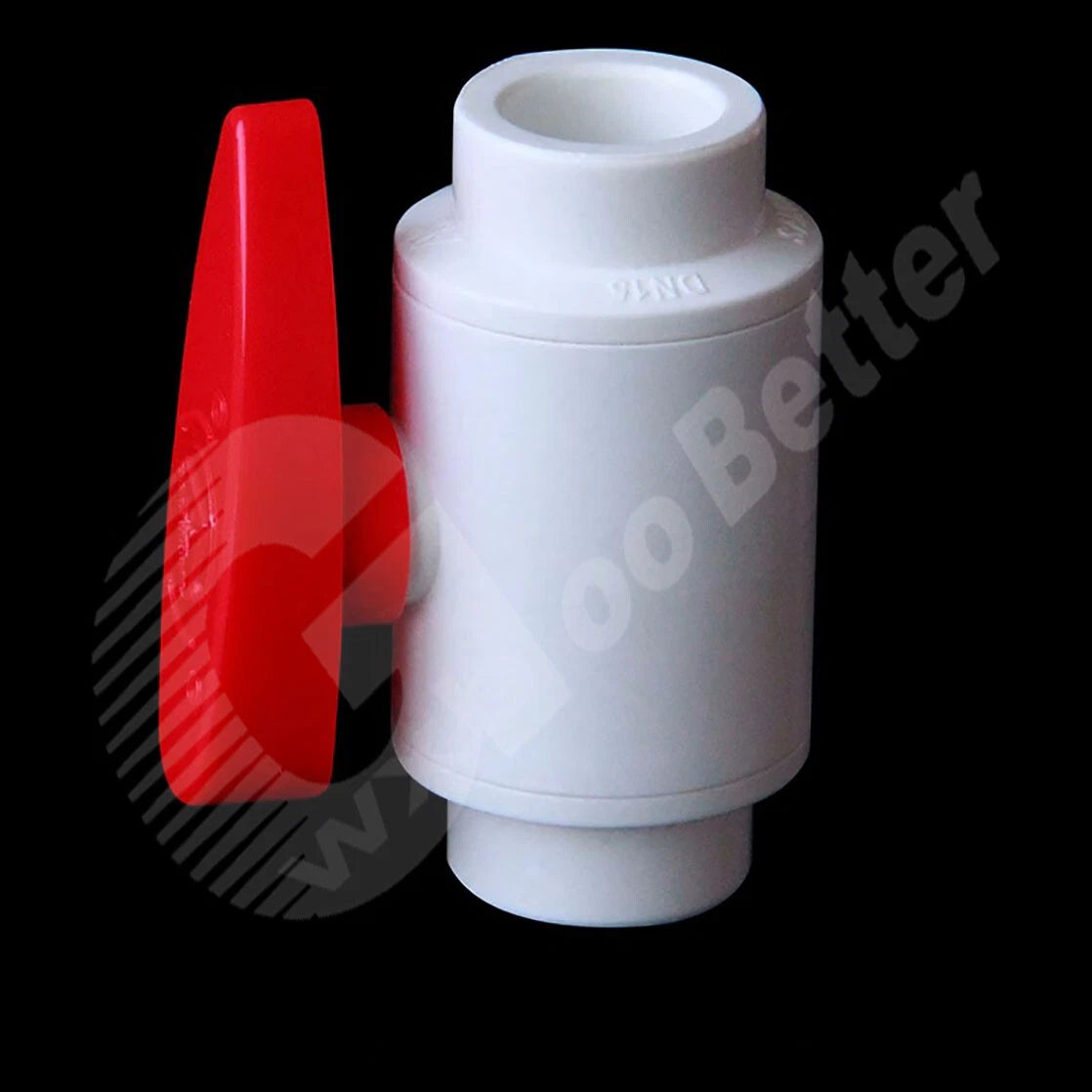 UPVC Ball Valves White Grey Φ20mm~Φ90mm UPVC Plumbing Fittings On Off Valves