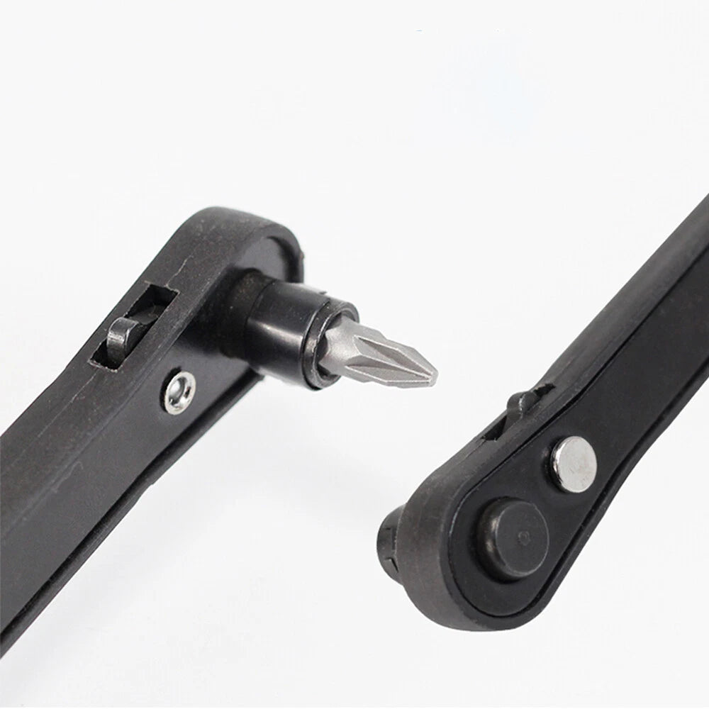 Mini Ratchet Wrench 1/4 inch Hex Socket Wrench Screwdriver Bit Mix Set Hand Tool