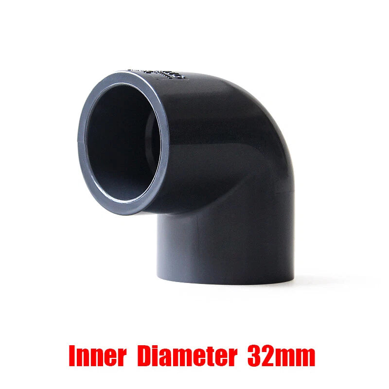PVC Elbow Pressure Pipe Fittings 20mm-110mm Aquarium Fish Tank Pond Solvent Weld