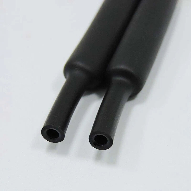 1.7:1 Silicone Heat Shrink Tubing — Black, φ0.8mm to φ40mm, 1–20m