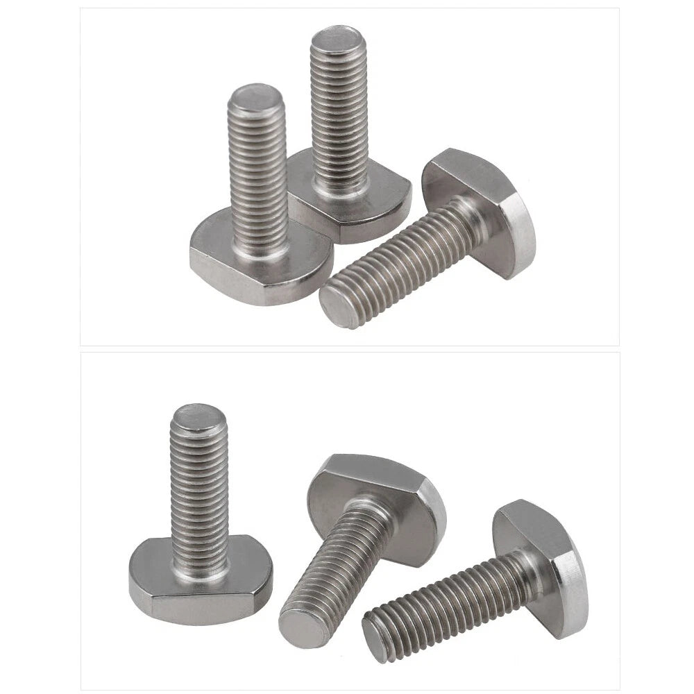A2 Stainless Steel T - Slot Bolts | M5 M6 M8 M10 M12 | 12mm–70mm | T - Track Bolts - HomeDIYer