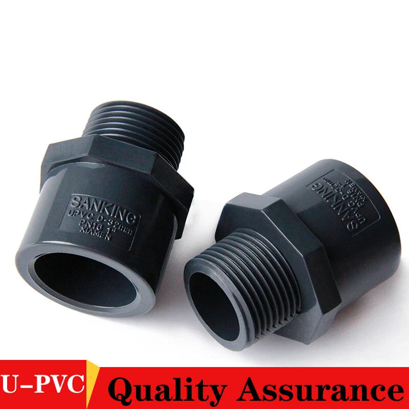 PVC Pipe Fitting transitional Socket Adhesive Fittings Dark 1 2", 3 4",1", 2" AG