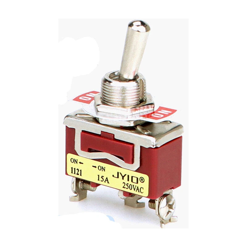 E-TEN Miniature Toggle Switch 240V – ON/OFF/ON SPDT 3-Position for Boat, Car & Model