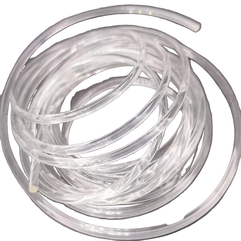 Transparent PU Round Drive Belt — Polyurethane Solid Round Belting 2mm–10mm