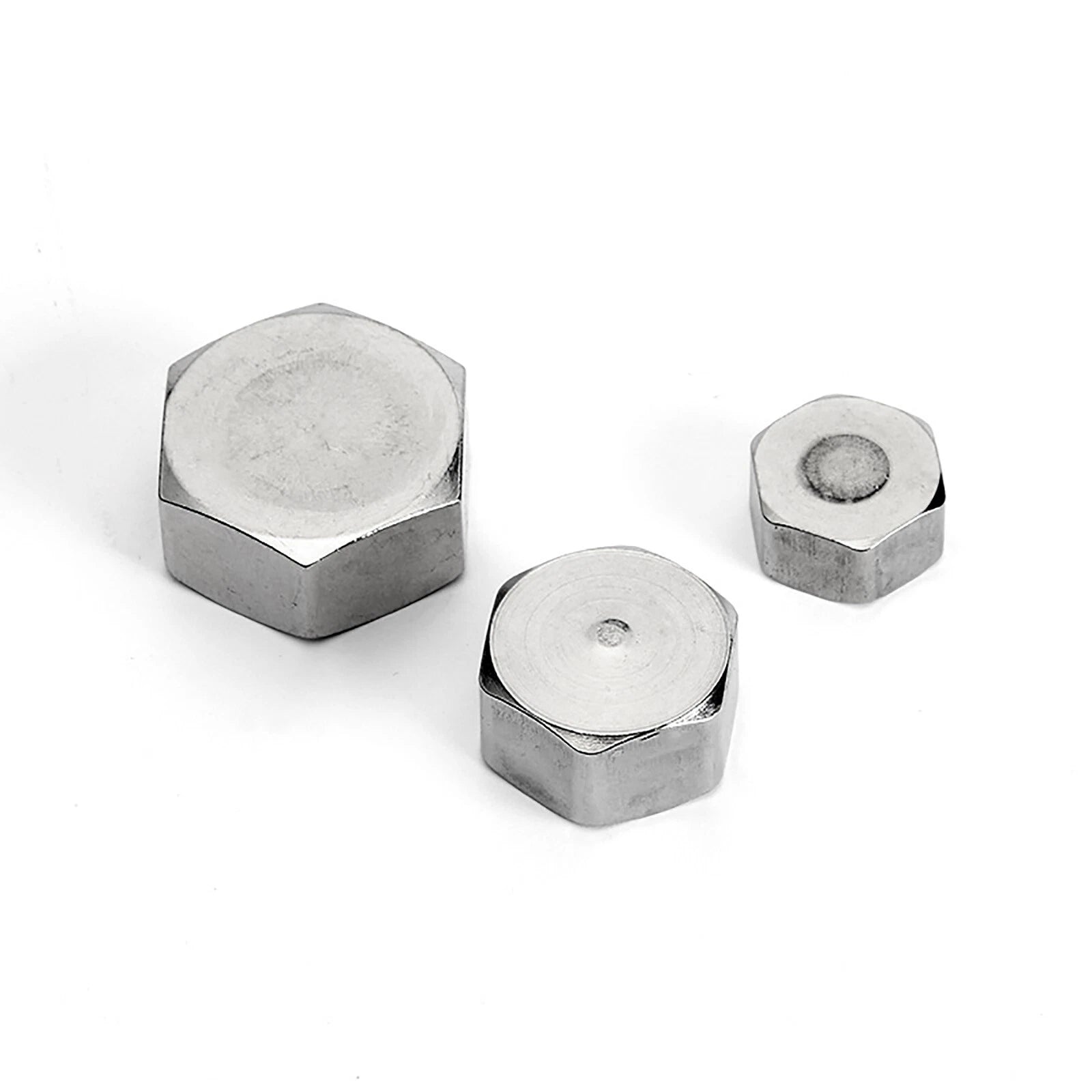 Stainless Steel Pipe End Cap & Plug Fittings — 1/2", 3/4", 1" NPT