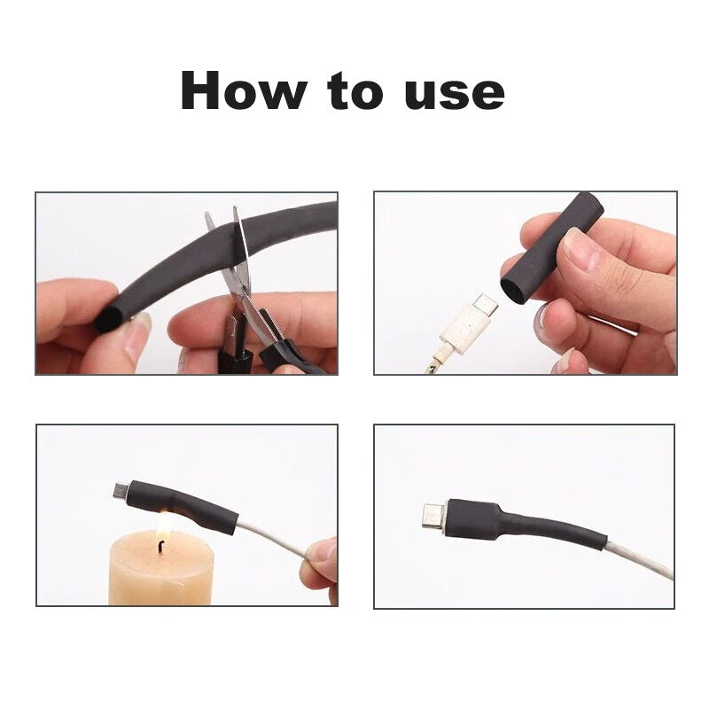 Clear Dual-Wall Heat Shrink Tubing 4:1 Ratio with Adhesive Glue | 4mm–40mm
