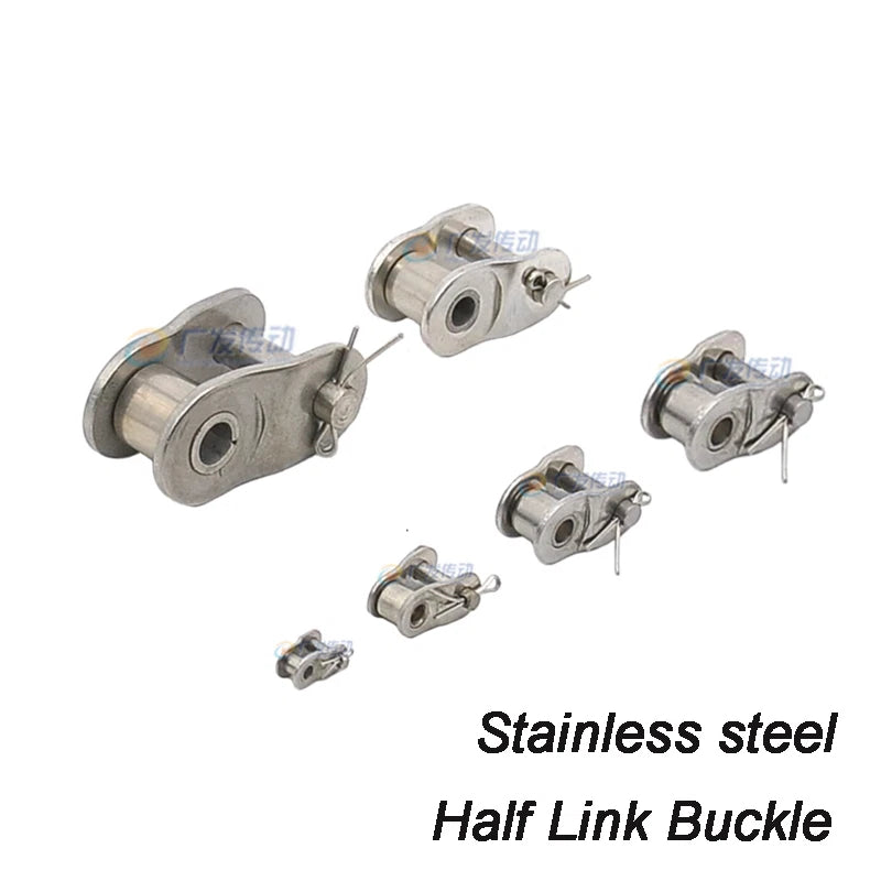 #25 #35 #40 #50 #60 #80 Simplex Roller Chain Full & Half Connecting Link 1/4"-1"
