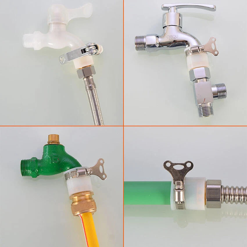 Universal Tap Connector To Garden Hose Pipe Mixer Kitchen Bath Hose Connector