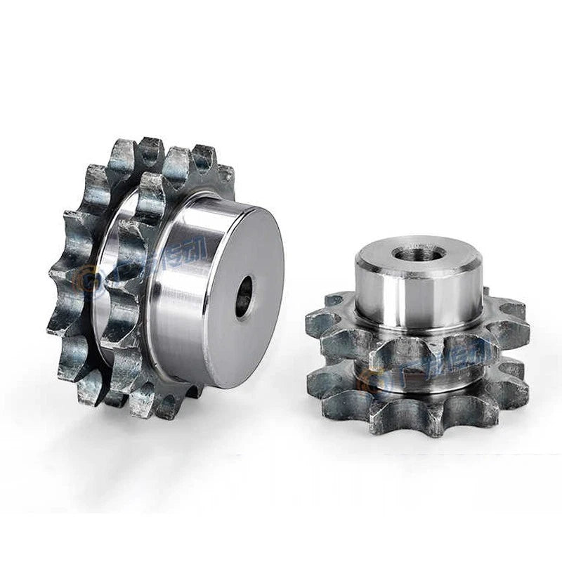 Duplex Chain Sprocket 10-38 Teeth Pitch 12.7mm For #40 08B Roller Chain 45#Steel