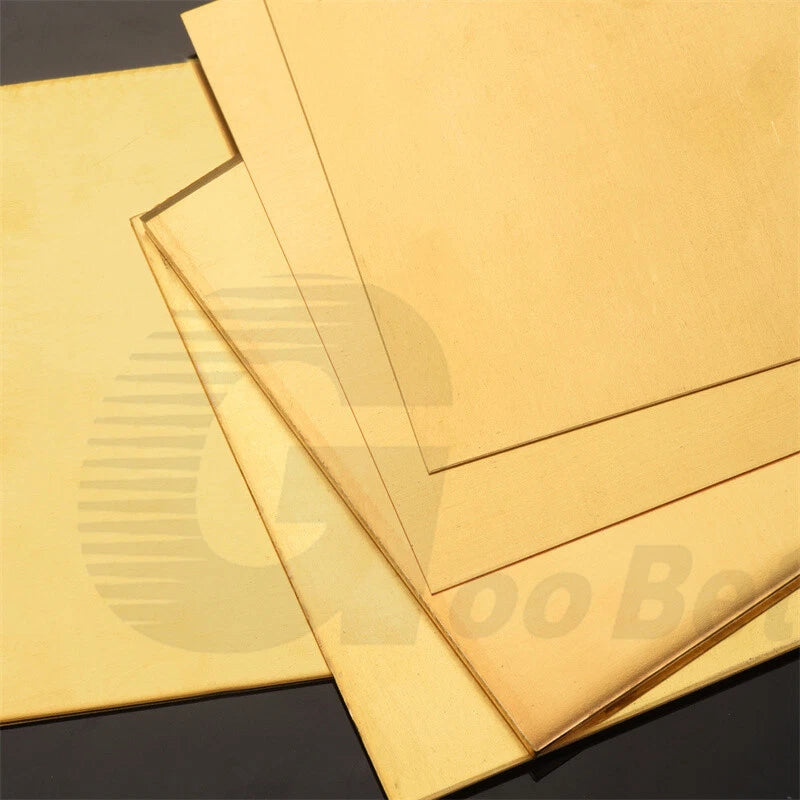 1.5mm Thickness Solid Flat Brass Plate Sheet Panel Cutting Size 350mm x 350mm