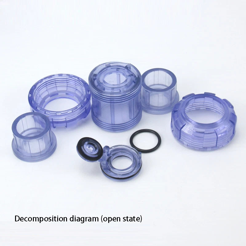 PVC One Way Non Return Flap Check Valve Pipe Fittings ID 20 25 32 40 50 63 mm