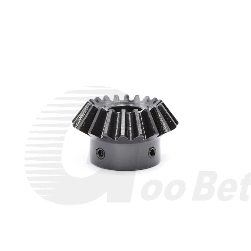 Mod 1.5 Bevel Gear C45 Steel Gear Ratio 1:1.5 20 Tooth 30 Tooth Hardened Black