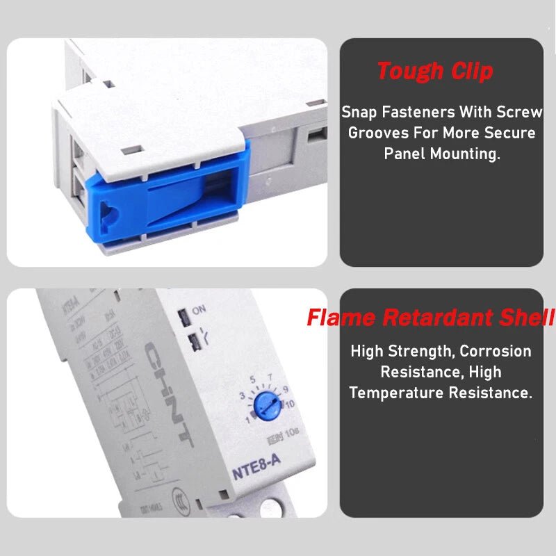 NTE8 - A/B Time Delay Relays Power - on/Power - off Time Delay Relays 24V DC 220V AC - HomeDIYer