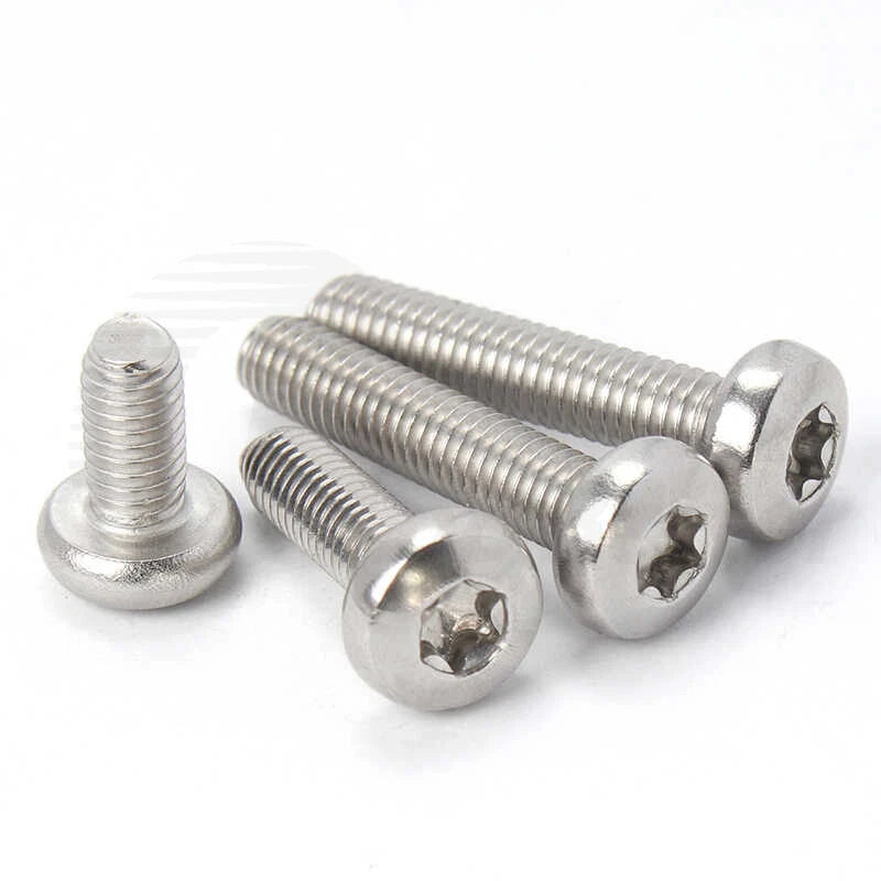 T3–T50 Torx Pan Head Machine Screws – M1.4 to M10, A2 Stainless Steel (3–100mm)
