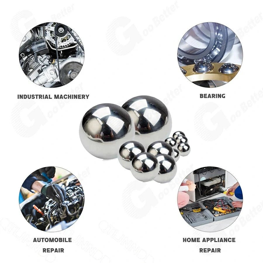 20Pcs G10 High Precision Bearing Balls Dia 10.319mm - 30mm Bearing Steel Ball Smooth Ball - HomeDIYer