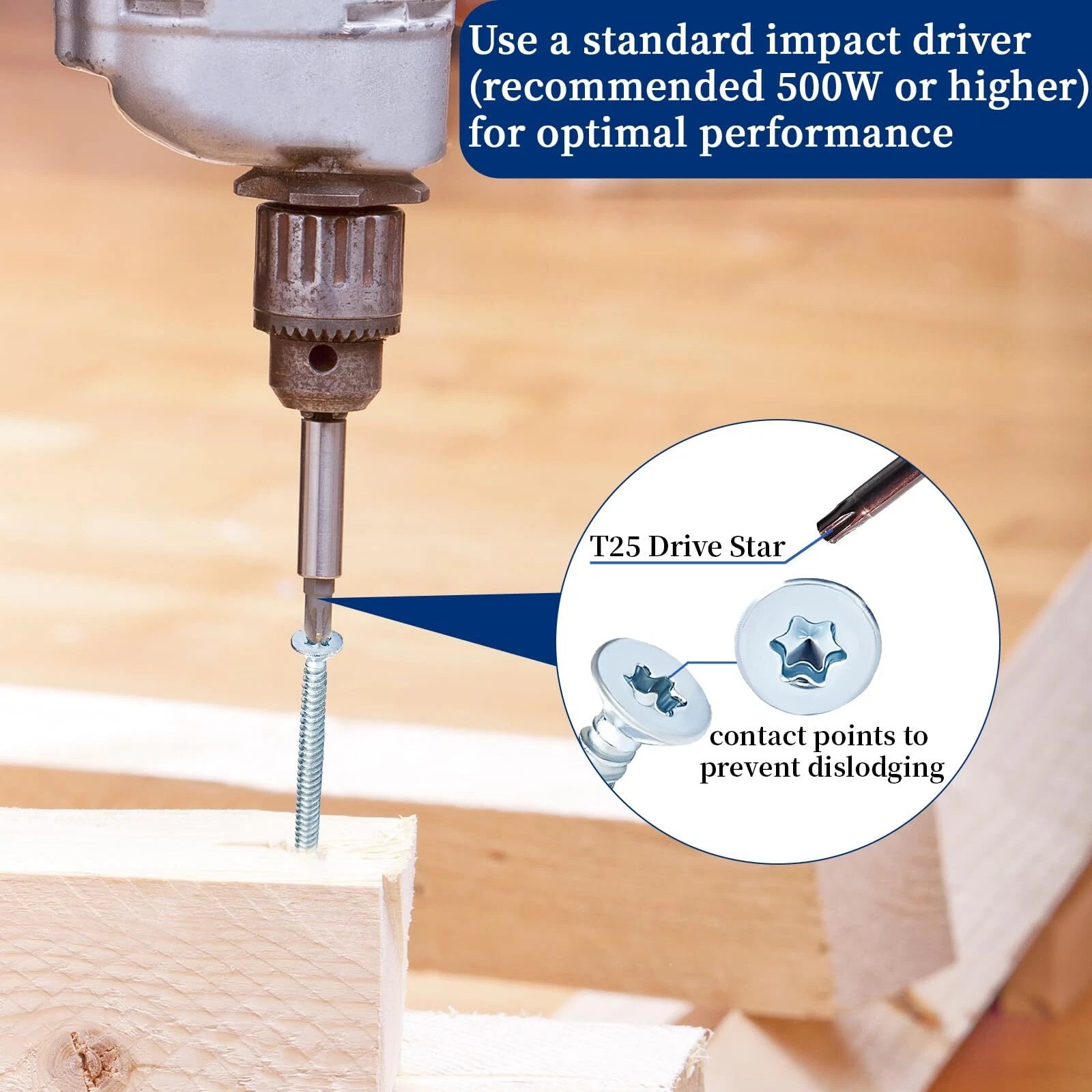 #10 #12 #14 Reamer Wood Tek Screws Set Wood to Metal Fastening Reamer Wings Torx/Star Drive