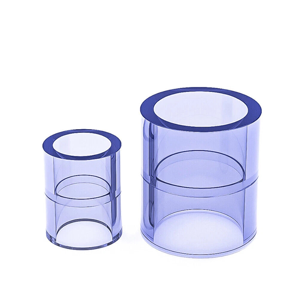 Clear PVC Straight Pipe Coupling — Socket Fitting 20mm to 110mm