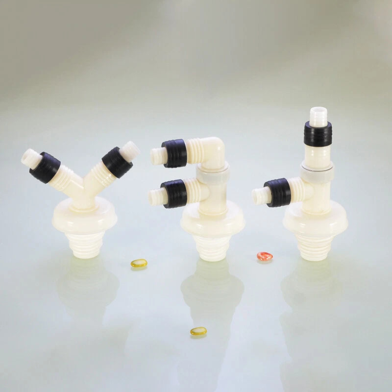 ABS Anti-Overflow Drain Pipe Fittings — Drainpipe Joints for Washing Machine, Kitchen & Basin