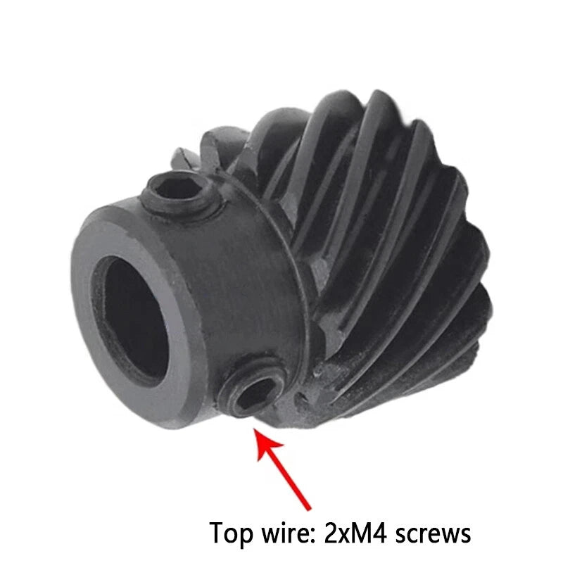 45# Steel Helical Gear 1 Mod 12-25 Teeth Blackened Pinion Transmission Gears