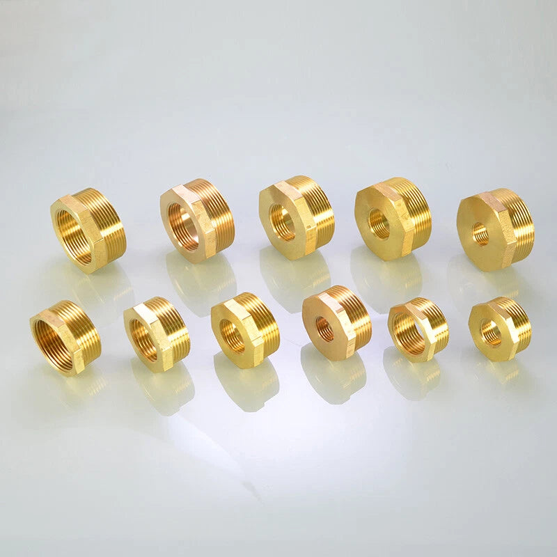 BSP Hex Reducer Bushing — Female to Male Thread Hose Fitting Connector (1/4" to 2")