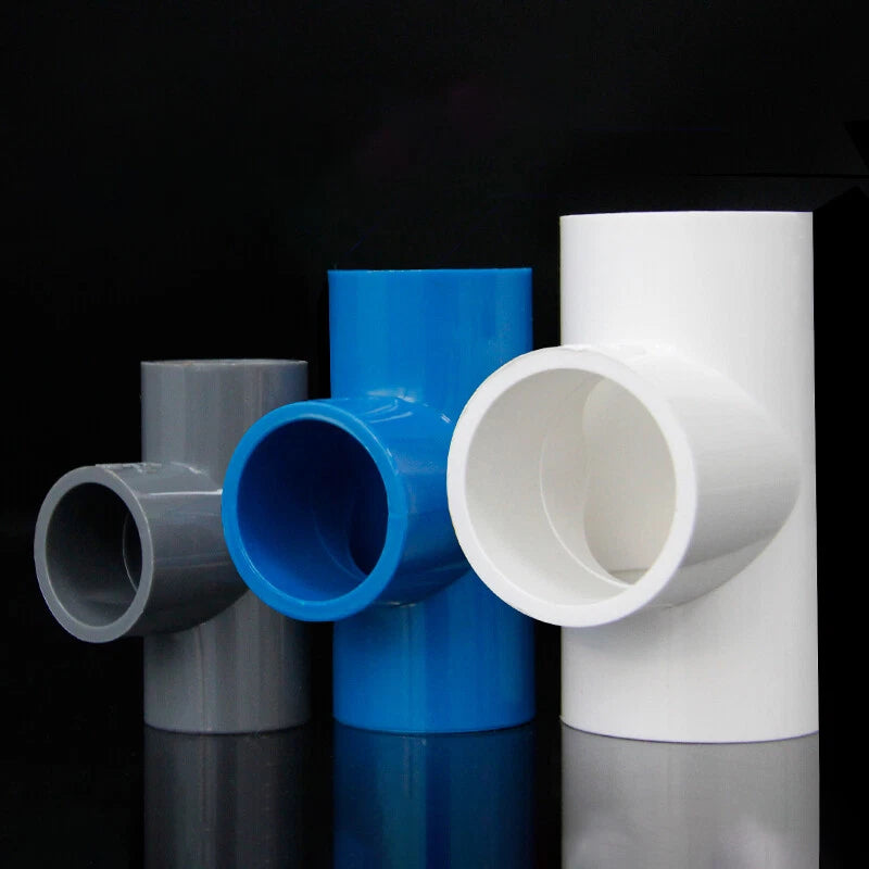 PVC Pipe Fittings Tee Socket ID 16mm - 200mm T Type Solvent Weld 3-Way