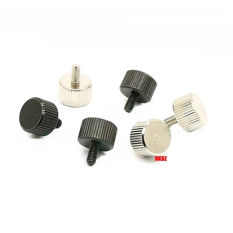 M3 Knurled Thumb Screws – Flat Head Carbon Steel Hand Grip Bolts 6/8/10/12mm - HomeDIYer