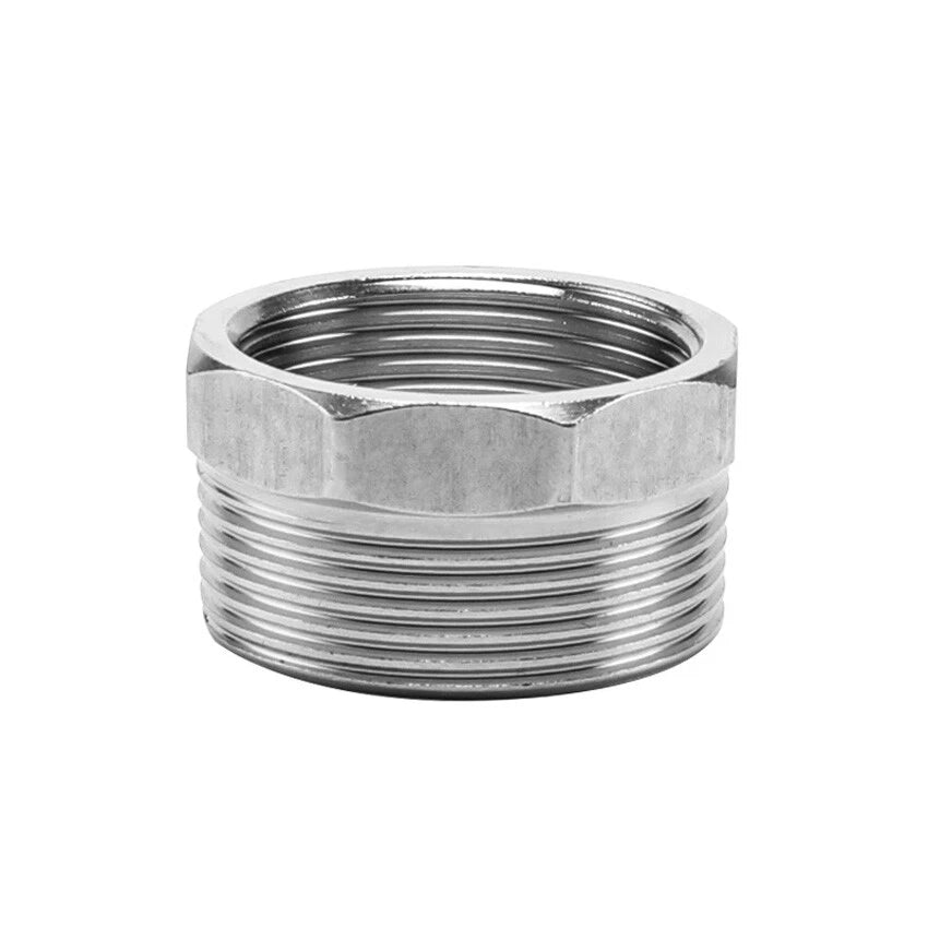 BSP Reducing Bush Stainless Steel Male x Female Pipe Adapter — 13 Sizes