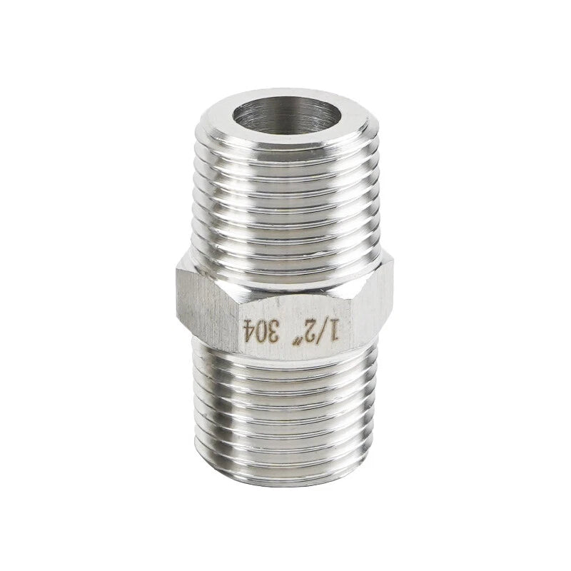 A2 Stainless Steel BSP Male to Male Hex Nipple Pipe Fittings