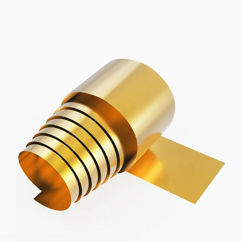 Brass Sheet Roll Metal Foil Plate Strip Craft Model DIY Thick 0.01/0.02/0.03-1mm