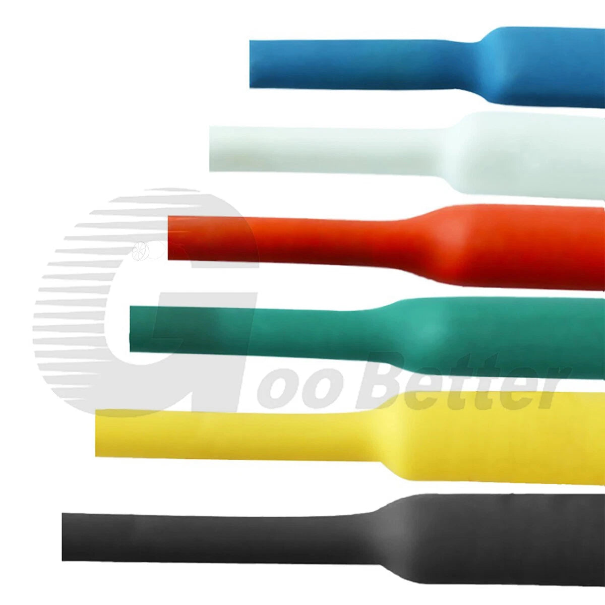 Heat Shrink Tubing 2:1 / 3:1 / 4:1 — Φ0.6mm to Φ50mm, 7 Colors, Adhesive & Non-Adhesive
