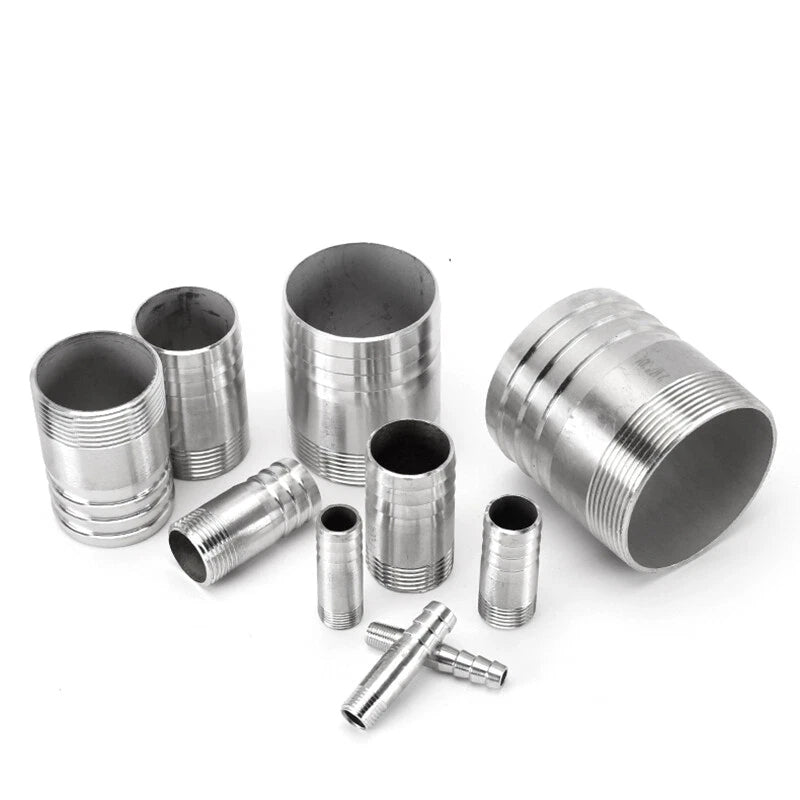 Stainless Steel Hose Barb Tail Fitting — BSP Male Thread Connector Adapter