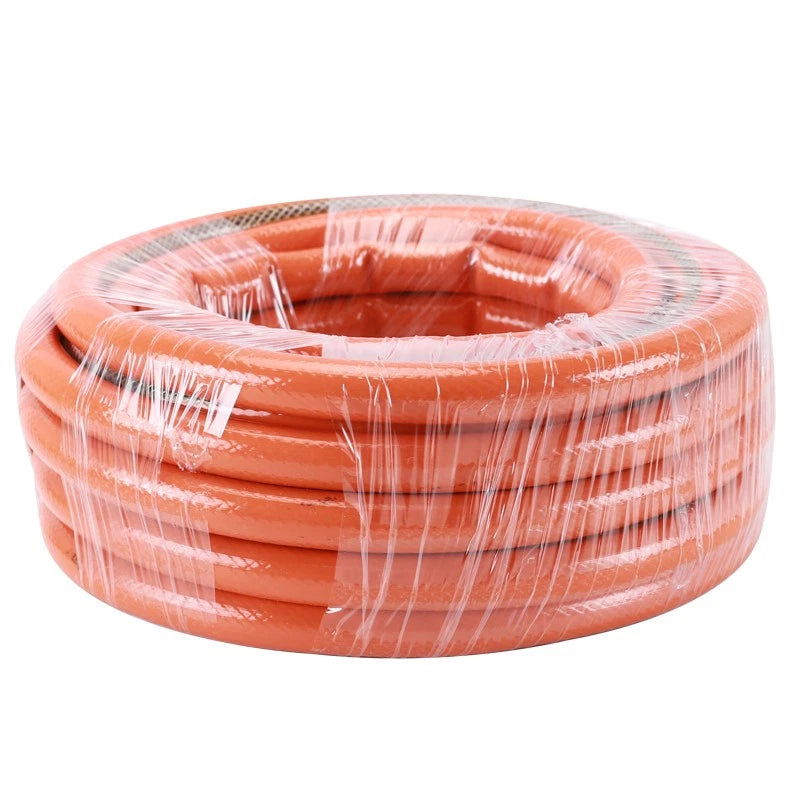 PVC Flexible Braided Tubing — Hydroponics & Irrigation Hose with Optional Clips