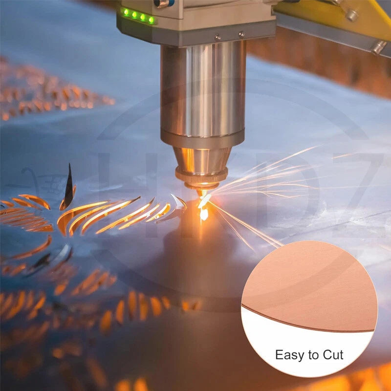 Solid Pure Copper Discs Blanks Round Plate Metal Sheet OD 10-300mm Thick 0.3-3mm