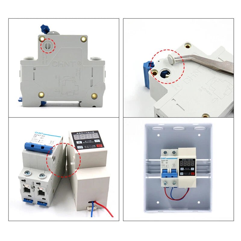 DZ47 MCB Circuit Breaker +Timing Controller DC 2P 1A 10A 16A 20A 25A 32A 40A 50A 60A - HomeDIYer