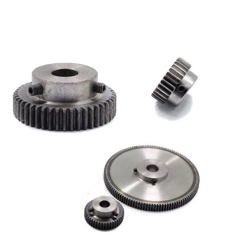 1 Mod 1M Spur Gear With Step 31-125T Teeth Transmission Spur Gear 45# Steel