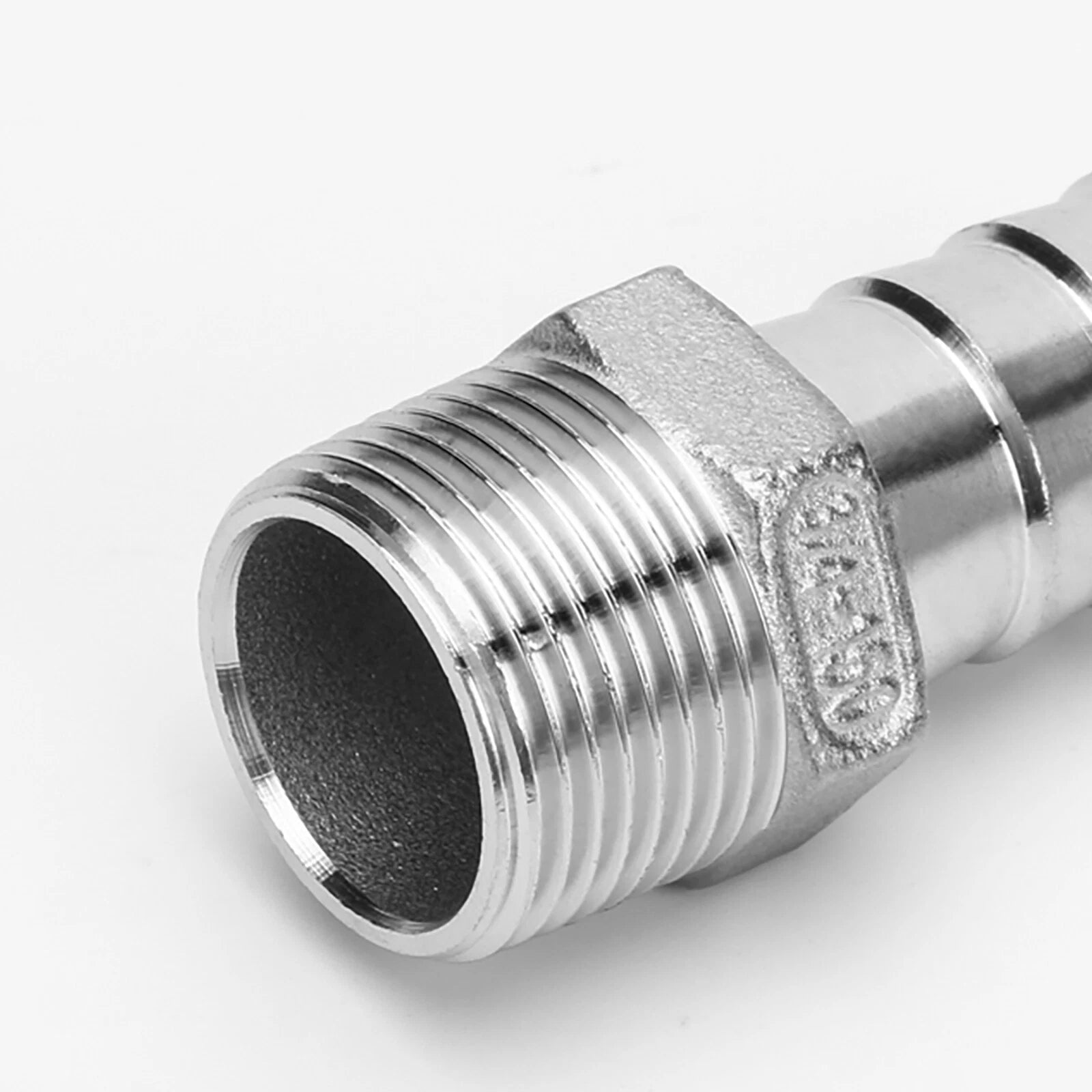 Stainless Steel BSP 1 8"-3 8" Male Thread Fitting x Barb Hose Tail End Connector