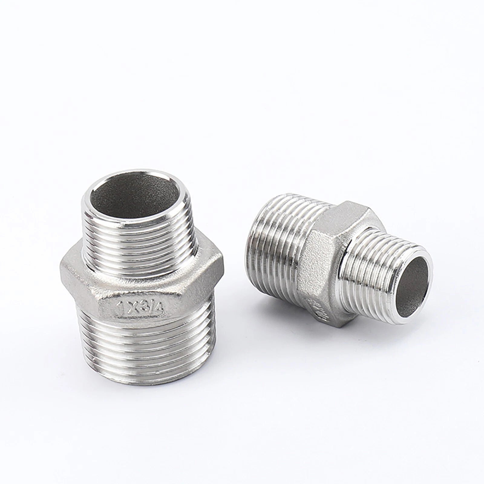 BSP Male to Male Reducing Hex Nipple 304 Stainless Steel Pipe Connector