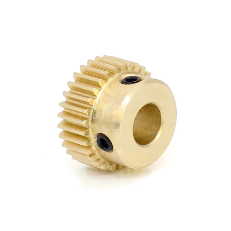 Mod 0.5 Brass Pinion Gear Spur Gears 20-60 Teeth 4-15mm Bore With Screw Hardened