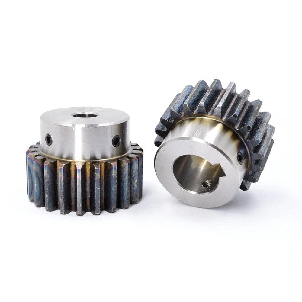 2 Mod 12-40Tooth Spur Gears pitch 6.28mm 45# Steel With Keyway Pinion Motor Gear