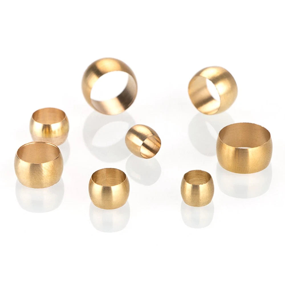 Brass Compression Rings Olives — Metric Sealing Rings for Copper Tube Fittings