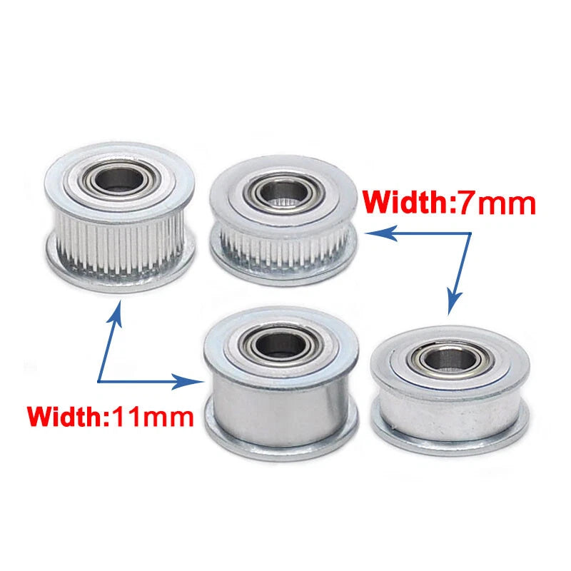2GT Smooth-Tooth Idler Pulley 16Tooth - 40Tooth Bore 3mm 4mm 5mm 6mm 7mm 8mm
