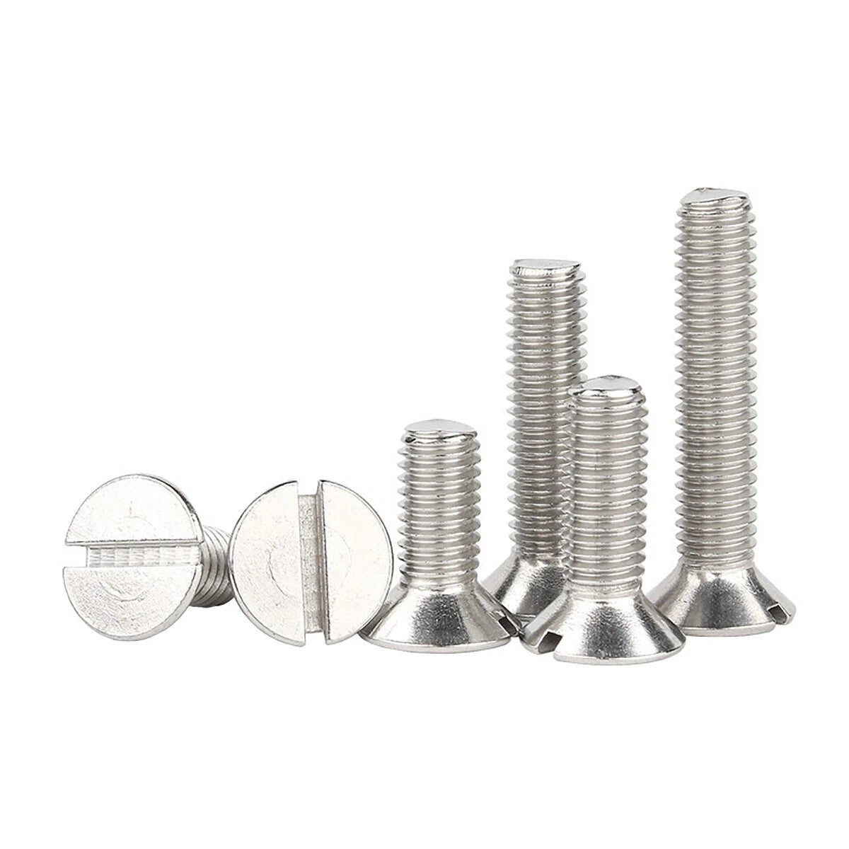 A2 Stainless Steel Slotted Countersunk Screws DIN 963 | M4 M5 M6 - HomeDIYer