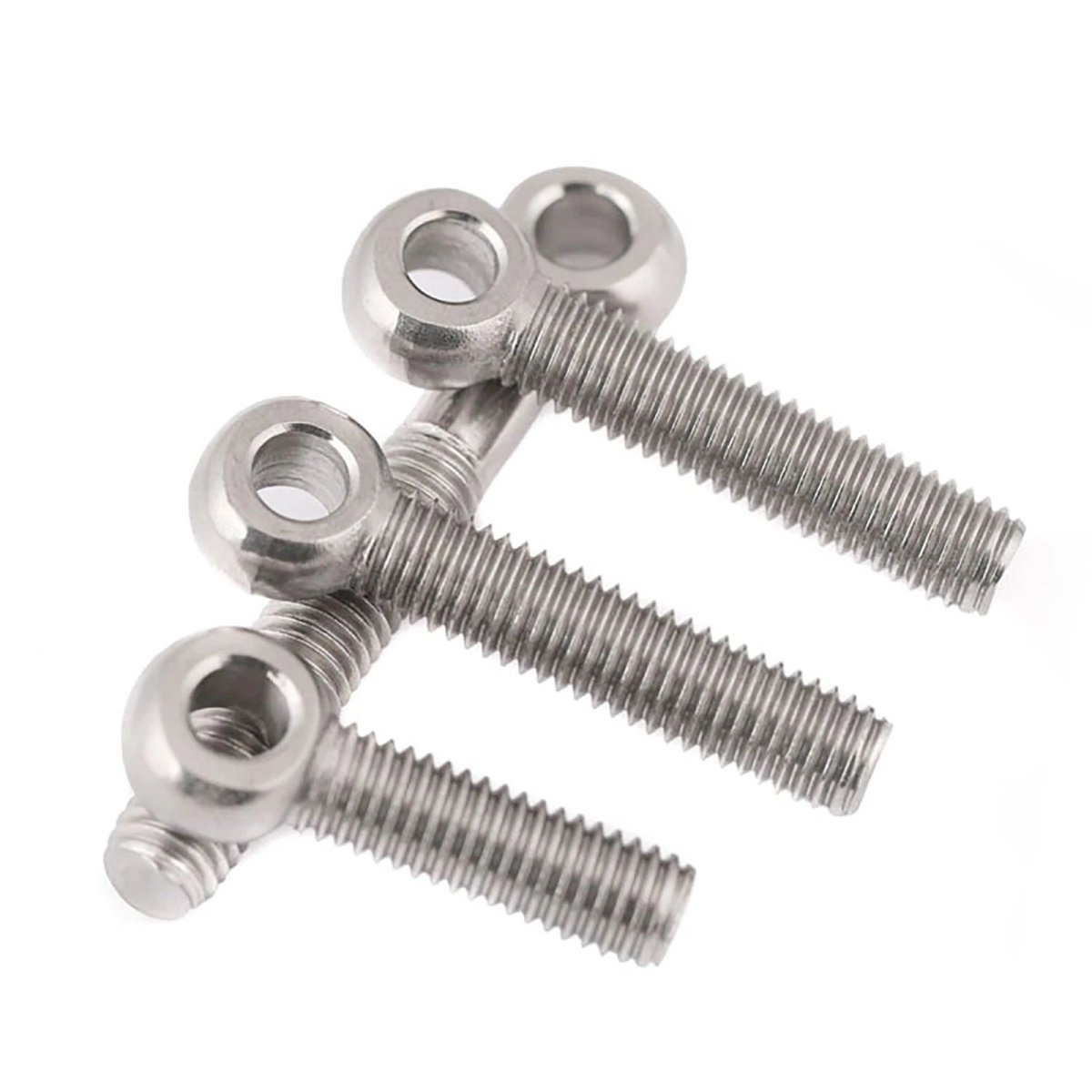 304 Stainless Steel Forged Eye Bolts with Threaded Shank — M5 M6 M8 M10 M12 - HomeDIYer