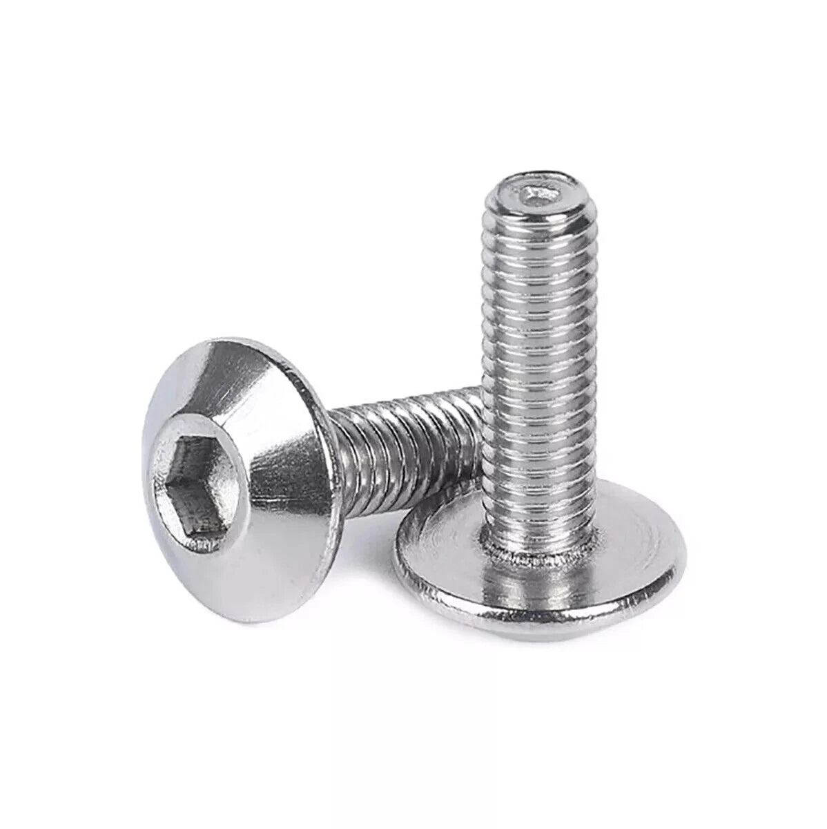 M6 M8 M10 Truss Head Machine Screws, Allen Key Drive, 304 Stainless Steel
