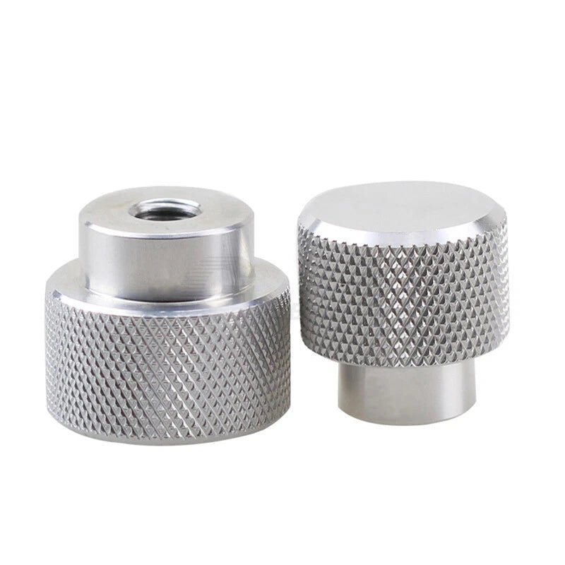 M3–M10 White Knurled Thumb Screws – High Type Steps, Aluminum + A2 Stainless Steel Bolts - HomeDIYer