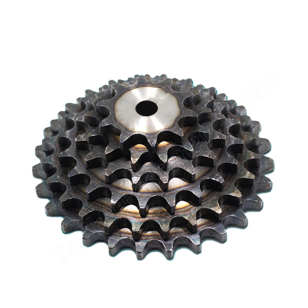 08B Chain Drive Flat Sprocket Chain Links Pitch 12.7mm 31-45 Tooth Roller Chain